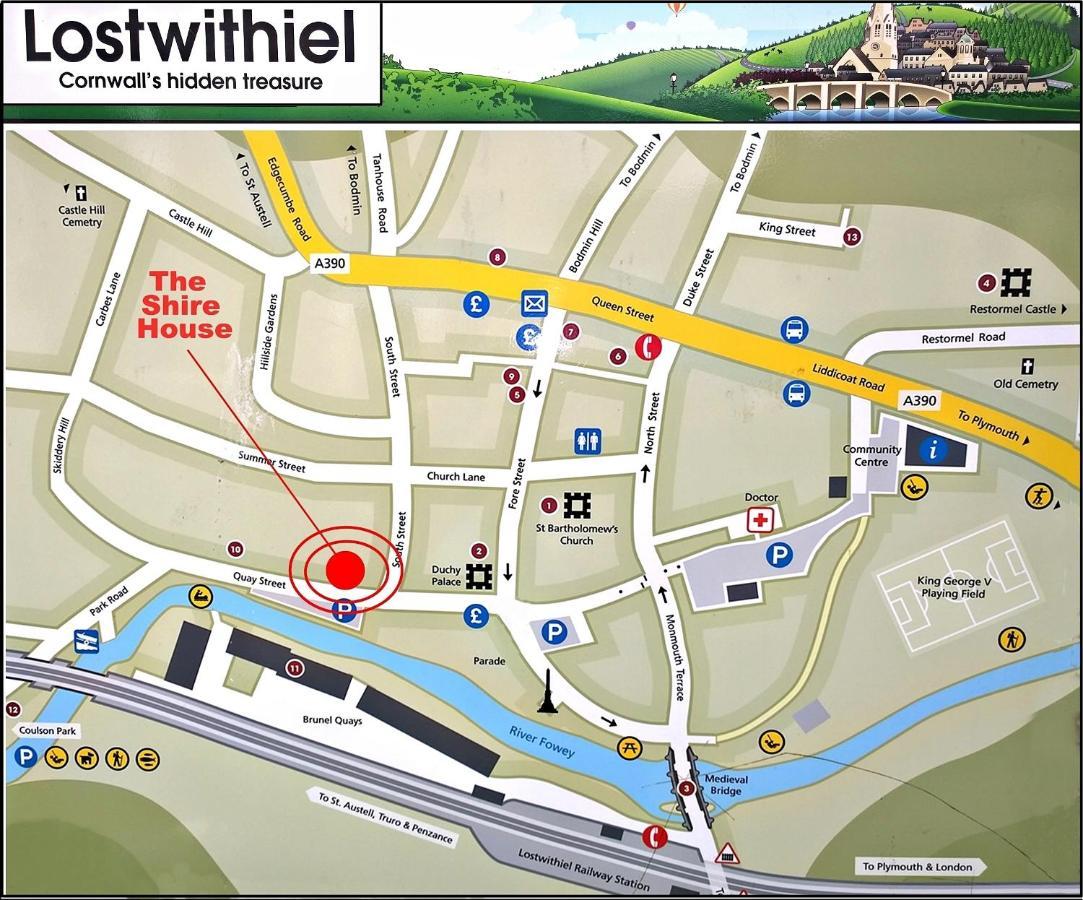 The Shire House Villa Lostwithiel Eksteriør bilde